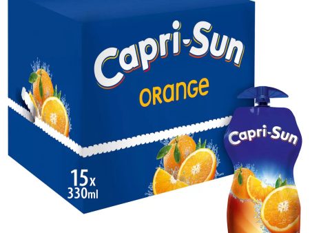 Capri Sun Orange Juice Drink Pack of 15 x 330ml Online Hot Sale